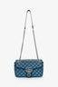 Gucci Blue Canvas Small Marmont Shoulder Bag