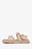 Dior Raffia Leather Trim Sandals Size 38