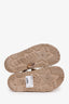 Dior Raffia Leather Trim Sandals Size 38