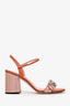 Gucci Marmont Pink Sequin Block Heels Size 37