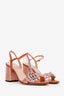 Gucci Marmont Pink Sequin Block Heels Size 37