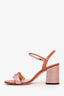 Gucci Marmont Pink Sequin Block Heels Size 37