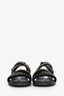 Pre-Loved Chanel™ 22P Black Calfskin Chain Strap Sandals Size 37.5C