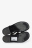 Pre-Loved Chanel™ 22P Black Calfskin Chain Strap Sandals Size 37.5C