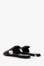 Givenchy Black Leather Logo Sandals Size 37