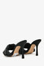 Bottega Veneta Black Padded Intrecciato Heeled Sandals Size 38