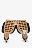 Bottega Veneta Black Padded Intrecciato Heeled Sandals Size 38