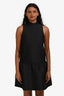 Aligne Black Mock Neck Mini Dress Size 2