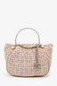 Pre-Loved Chanel™ 2005-06 Pink Tweed CC Boucle Knitting Bag