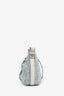 Celine Blue Leather/Canvas 'Macadam C' Crossbody
