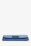 Miu Miu Blue Patent Bow Long Wallet