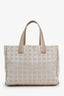 Pre-Loved Chanel™ 2005-06 Pink Canvas Travel Ligne CC Logo Tote