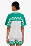 Casablanca White/Green Crochet Top + Shorts Set S