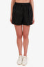 Prada Black Re-Nylon Logo Patch Shorts Size 42