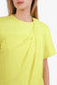 Alexander Wang Yellow Ruffle Blouse Top Size 6