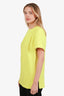 Alexander Wang Yellow Ruffle Blouse Top Size 6
