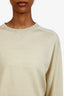 Peserico Light Yellow Straight Leg Pant + Sweater Set Size 44/46