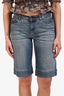 Weekend Max Mara Blue Denim Bermuda Shorts Size 6