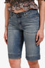 Weekend Max Mara Blue Denim Bermuda Shorts Size 6