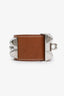 Hermès Brown Leather Collier de Chien Bracelet