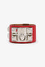 Hermes 2013 Red Leather Collier de Chien Bracelet