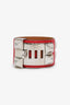 Hermes 2013 Red Leather Collier de Chien Bracelet