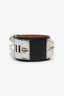 Hermès Black Leather Collier de Chien Bracelet