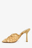Bottega Veneta Raffia 'Lido' Mules Size 35.5