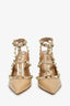 Valentino Nude Cage Rockstud Heels Size 35