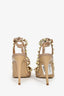 Valentino Nude Cage Rockstud Heels Size 35