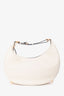 Fendi 2022 White Leather Medium Grace Fendigraphy Hobo Bag