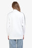 Miu Miu 2019 White Sequin Sleeve Zip Up Jacket Size S
