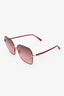 Tom Ford Burgundy 'Claudia' Sunglasses