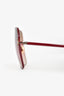 Tom Ford Burgundy 'Claudia' Sunglasses