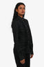 Dolce & Gabbana Black Cotton Ruffle Detail Button Down Shirt Size 40