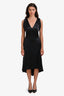 Alexander McQueen Black Silk Sleeveless Gown Size 40