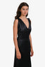 Alexander McQueen Black Silk Sleeveless Gown Size 40
