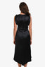 Alexander McQueen Black Silk Sleeveless Gown Size 40