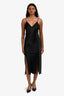 Diane Von Furstenberg Black Silk Slip Dress Estimated Size S