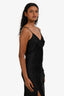 Diane Von Furstenberg Black Silk Slip Dress Estimated Size S