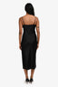 Diane Von Furstenberg Black Silk Slip Dress Estimated Size S