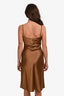 SPRWMN Brown Silk Slip Dress Estimated Size M