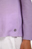 Loro Piana Purple Cashmere/Silk Ribbed Boatneck Sweater Size 42