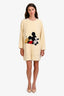 Gucci x Disney Cream Terry Cloth Mickey Mouse Sweater Dress Size L