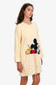 Gucci x Disney Cream Terry Cloth Mickey Mouse Sweater Dress Size L