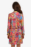 Pre-Loved Chanel™ Spring 2008 Pink/Orange Kaleidoscopic Printed Jersey Zip-Up Mini Dress Size 40
