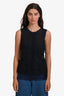 Pre-Loved Chanel™ 2007 Navy Lace Sleeveless Top Size 40