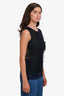 Pre-Loved Chanel™ 2007 Navy Lace Sleeveless Top Size 40