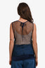 Pre-Loved Chanel™ 2007 Navy Lace Sleeveless Top Size 40