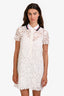Gucci S/S24 White Lace Polo Dress Size 40